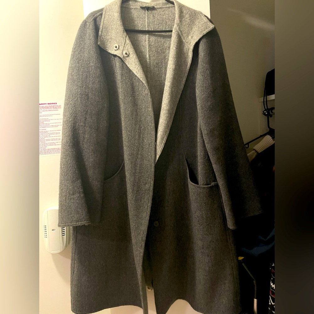 Eileen Fisher Heather Gray Coat